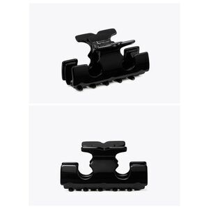 TORY BURCH Icon Black Double T Hair Claw Clip